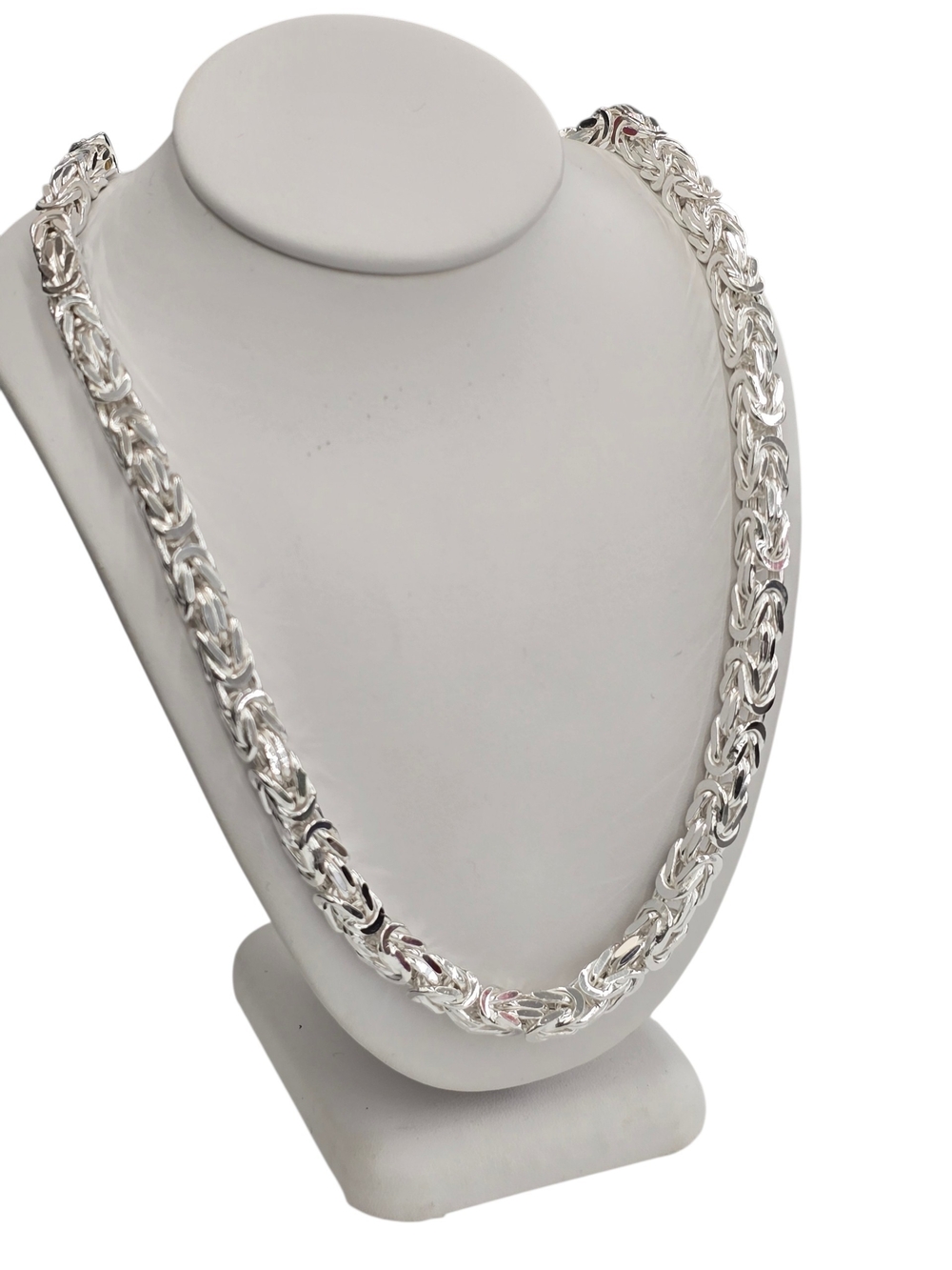 925 Sterling Silver Byzantine Chain 5.5 Mm 24 Inches